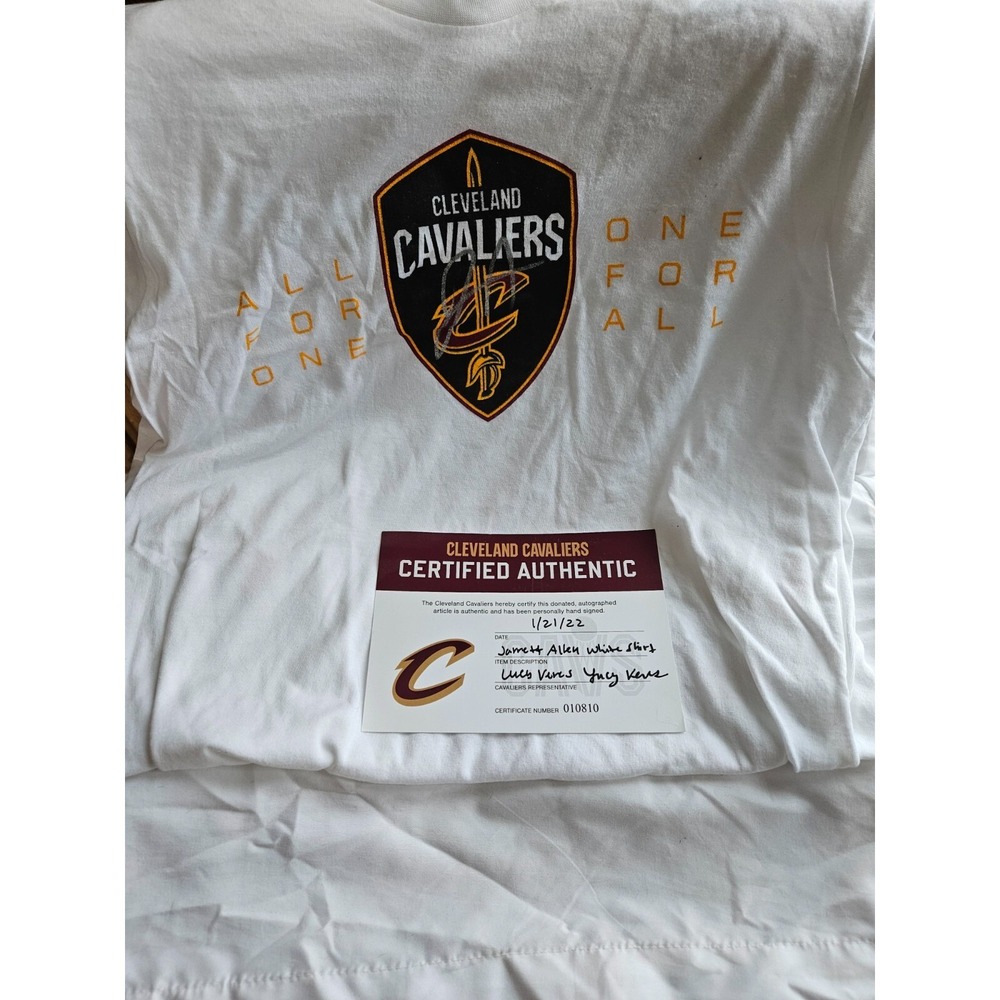 Jarrett Allen autographed Cleveland Cavaliers white T  CERTIFIED AUTHENTIC! Cavs